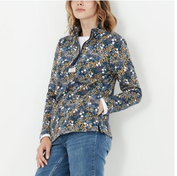 Joules premium grade Pip Print 1/2 zip pullover US size 6 - Picture 2 of 9